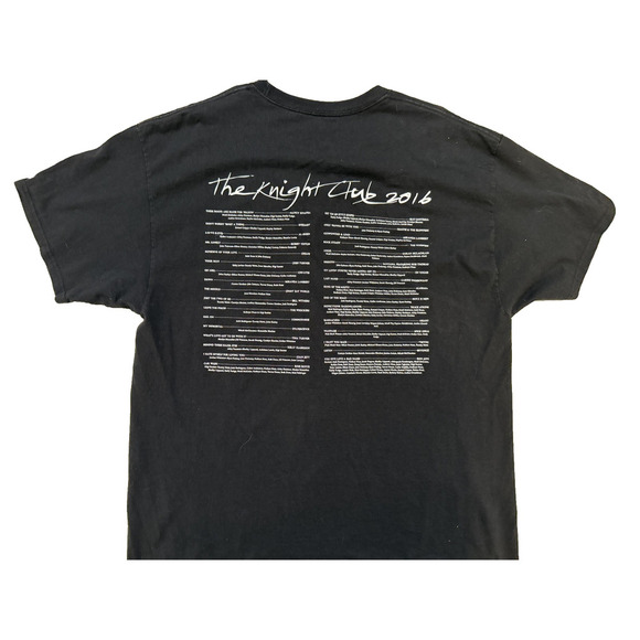 The‎ Knight Club TShirt Mens XL Black 2016 Tour Band Graphic Triangle Prism Tee - Picture 2 of 6